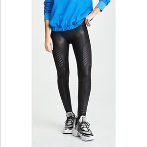 SPANX faux leather moto style leggings